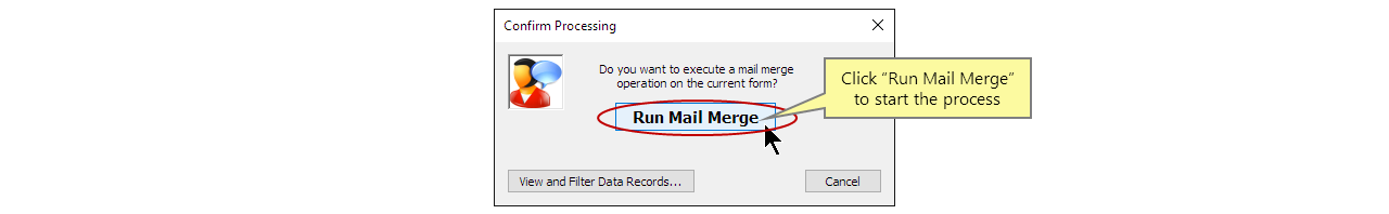 Start the mail merge process